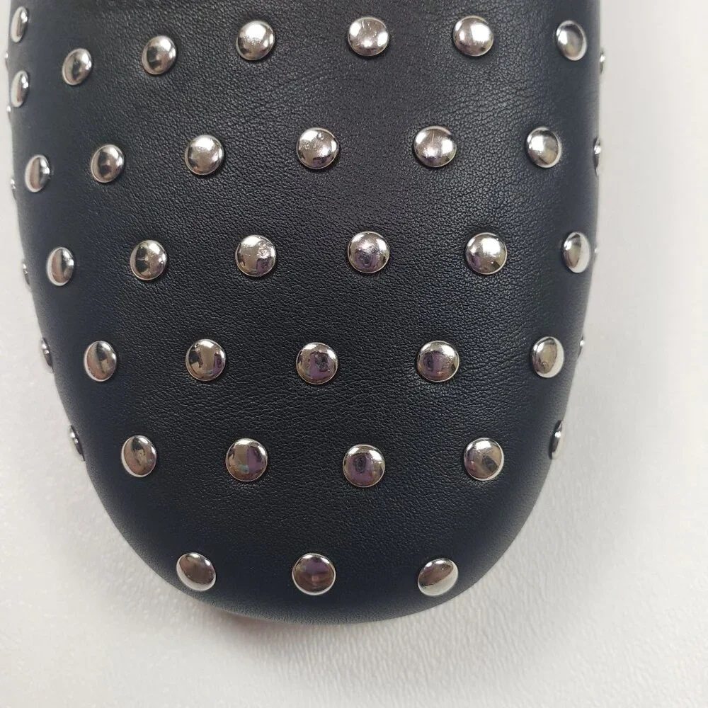 Madewell The Greta Ballet Flat Mule Women's Size 9M True Black Multi Stud Detail - Picture 14 of 16